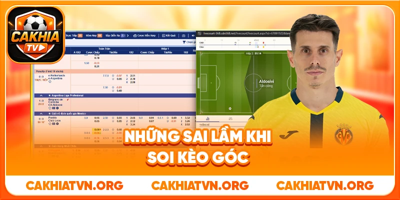 Những Sai Lầm Khi Soi Kèo Góc